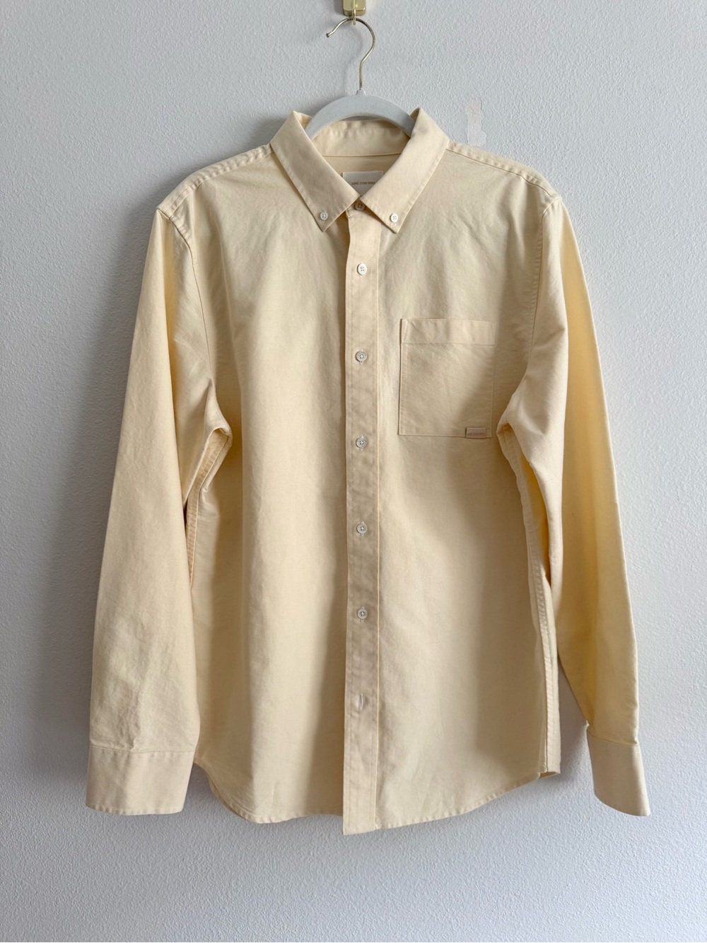 Aimé Leon Dore Oxford button down Shirt men’s Sz M light butter yellow NWOT